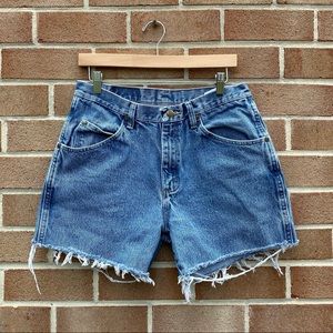 Wrangler High Waisted Denim Cutoff Jean Shorts 33